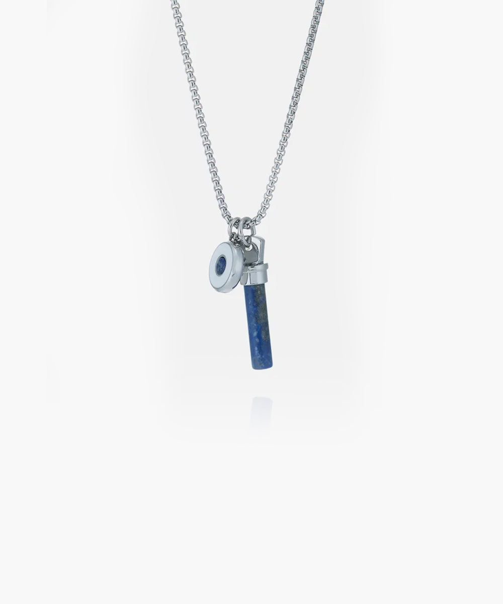 Brontide Eye Necklace Lapis Lazuli | Silver