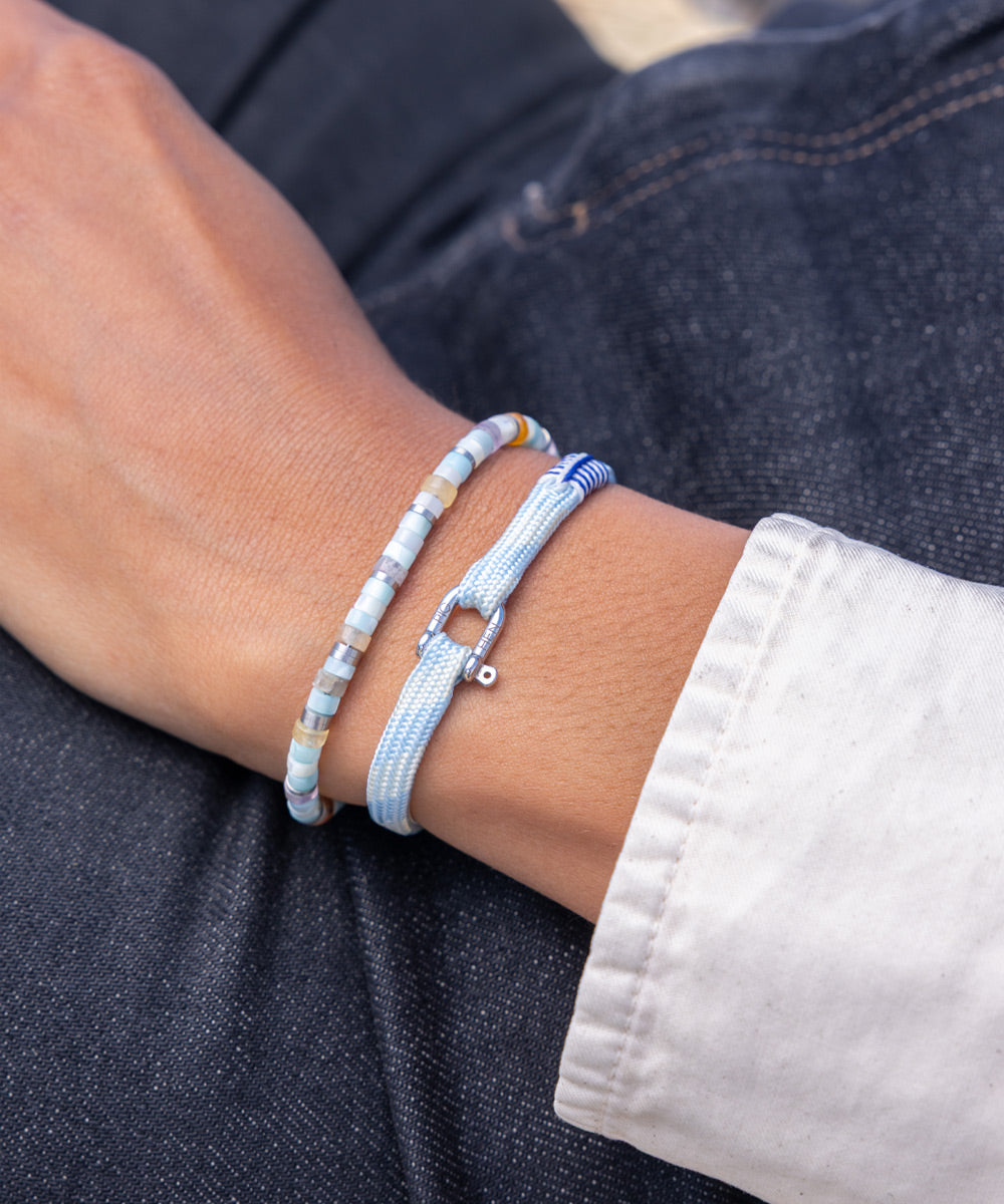 Franky Arctic Blue - Cream | Silver