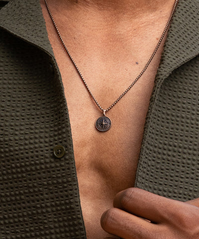 Compass Rose Necklace | Bronze
