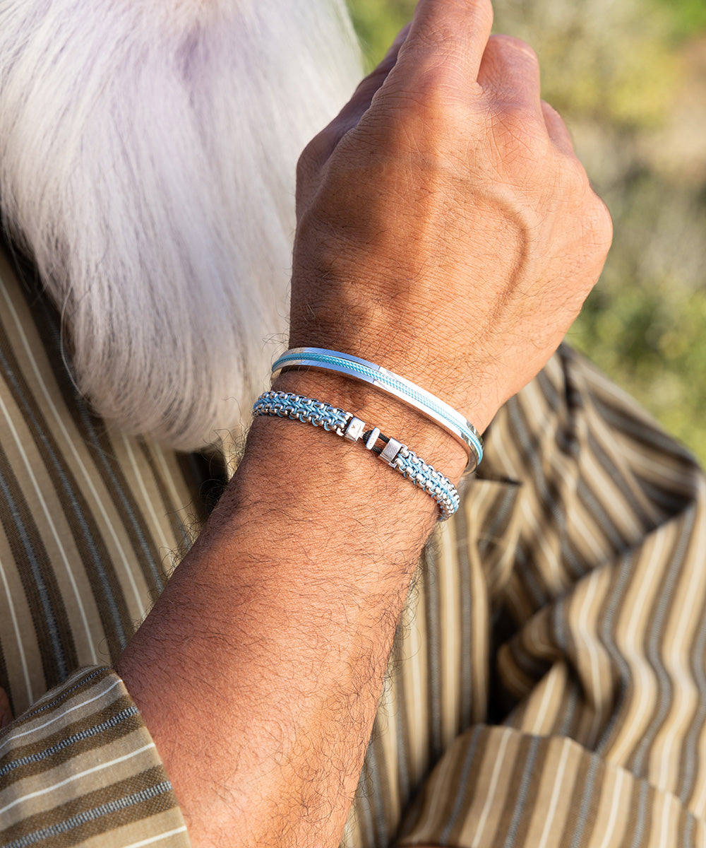 Catena Venetian 7mm Summer Blue | Silver
