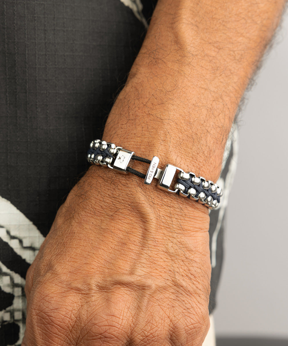 Catena Venetian DBL Navy | Silver