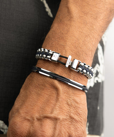 Catena Venetian DBL Navy | Silver