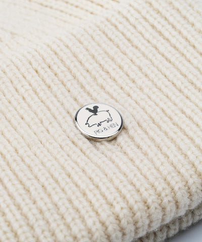 P&H Beanie Off White | Off-White | Silver
