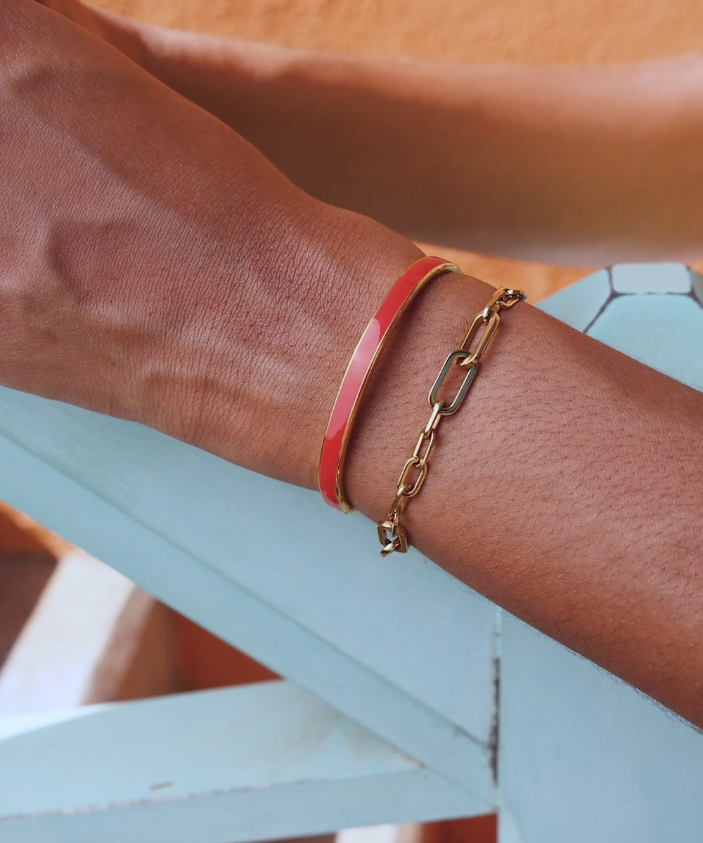 Maya Lou Aura 5mm Orange | Gold